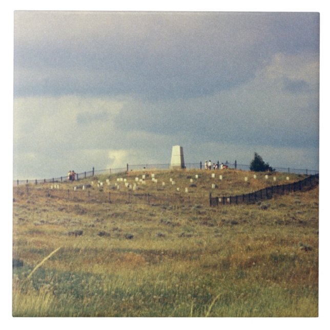 Lite monument för Bighorn slagfältmedborgare (phot Kakelplatta (Framsidan)