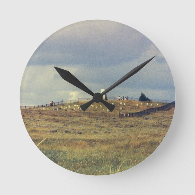 Lite monument för Bighorn slagfältmedborgare (phot Rund Klocka (Framsida)