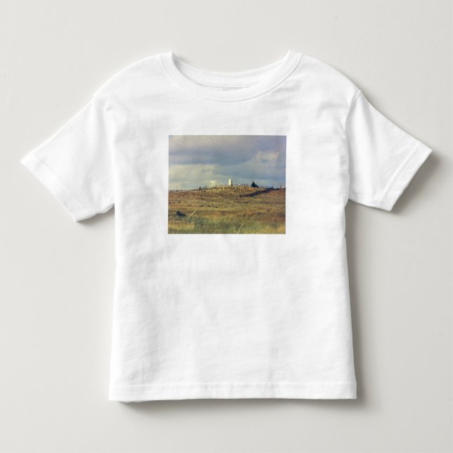 Lite monument för Bighorn slagfältmedborgare (phot Tee Shirt (Framsida)