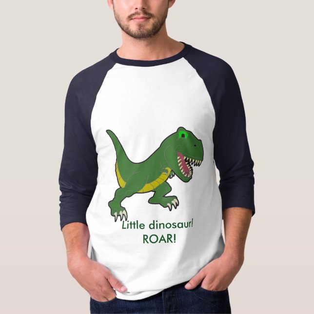 Lite muff t-skjorta för dinosaur long tee shirt (Framsida)