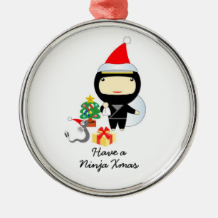 Lite Ninja julprydnad Julgransprydnad Metall
