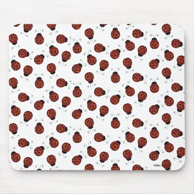 Lite nyckelpiga Mousepad Musmatta (Framsidan)