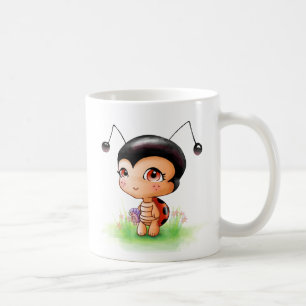 Lite nyckelpigaflickamugg kaffemugg
