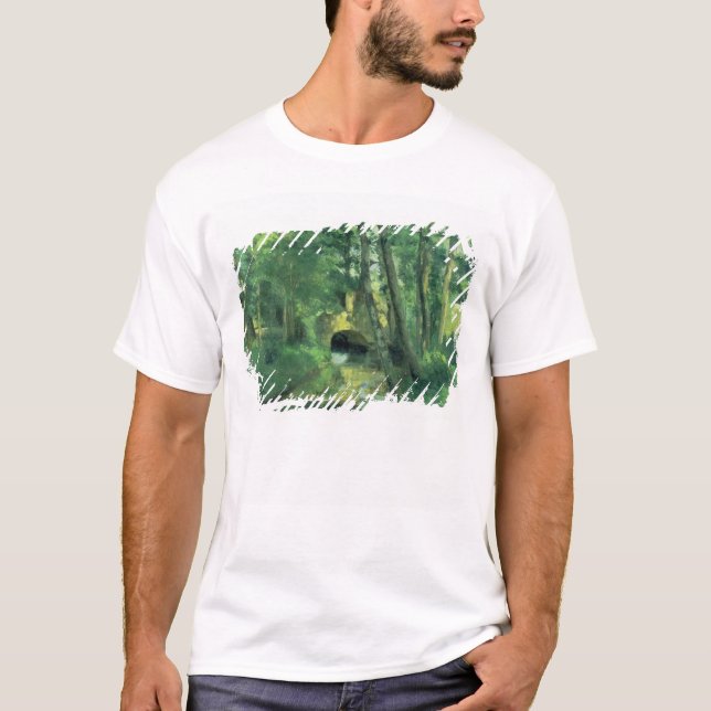 Lite överbrygga, Pontoise, 1875 Tee (Framsida)