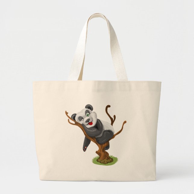 Lite panda jumbo tygkasse (Framsidan)
