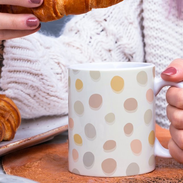 Lite Påsk Småsten på grädde - mönster. Kaffemugg (Skapare uppladdad)