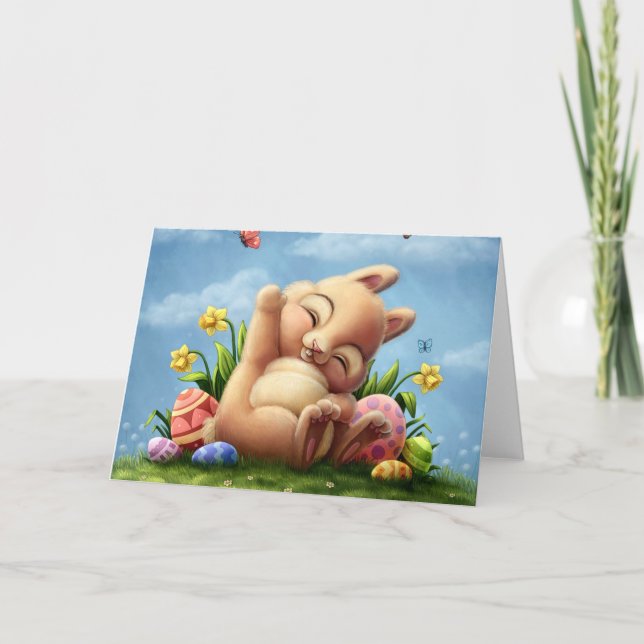 Lite Påskhare Helgkort (Framsida)