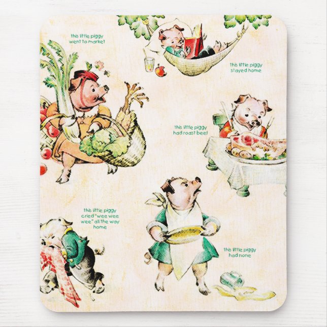 Lite Piggies Mousepad Musmatta (Framsidan)