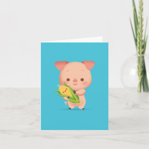 Lite Piggy Notecard Kort