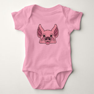Lite Piggy stor gris T-shirt
