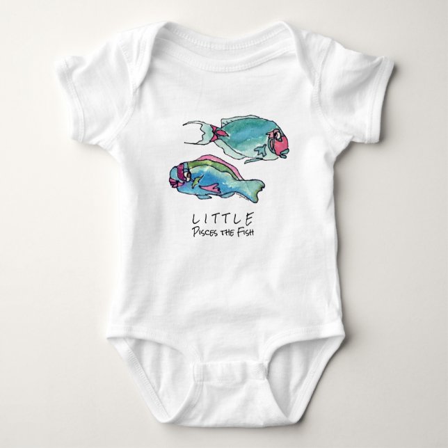 Lite Pisces fisken för spädbarn T Shirt (Framsida)