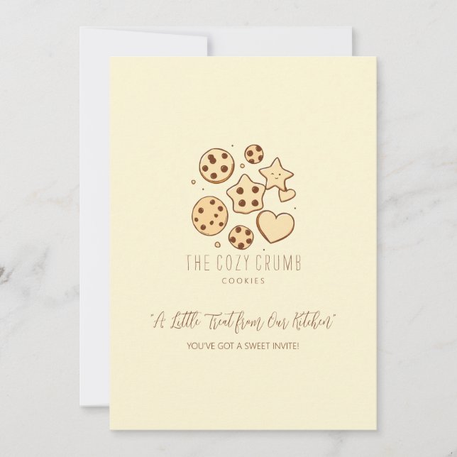 Lite prat från köket inbjudningar (Framsida)