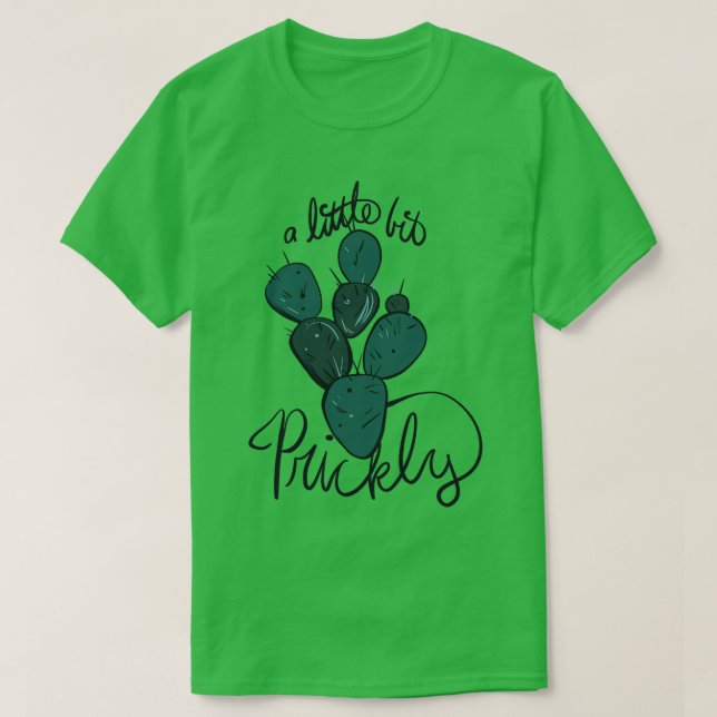 Lite prickly Funny Cactus T Shirt (Design framsida)