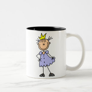 Lite Princess Med Kröna Två-Tonad Mugg