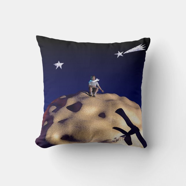 LITE PRINCIPEN efter Le Petit Prince Pillow Kudde (Framsida)