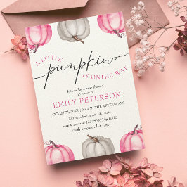 Lite pumpa | Barnskötare för flickor Inbjudningar