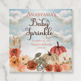 Lite Pumpkin | Blommigt Girl Baby Spinkle Gåvor Etiketter