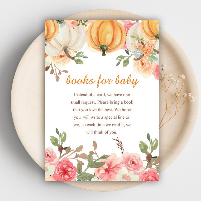 Lite Pumpkin Boho Bokar för Baby Tilläggskort (A Little Pumpkin Boho Books For Baby Enclosure Card)