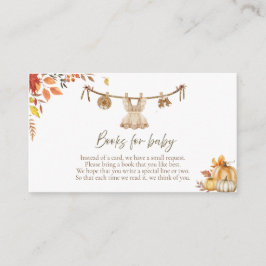 Lite Pumpkin Bokar för Baby, Tvätt Boho Fall Tilläggskort