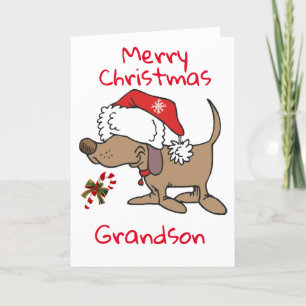 LITE PVERY SAYS **GOD JUL GRANDSON** HELGKORT
