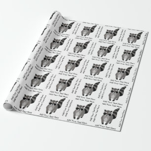 Lite RaccoonRascalpersonlig Presentpapper