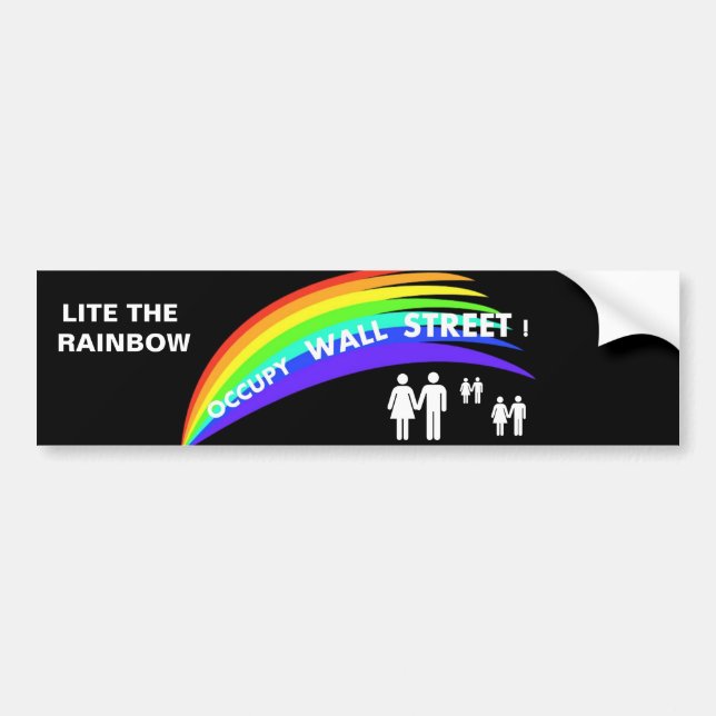 LITE RAINBOW OCCUPY WALL STREET! BILDEKAL (Framsidan)