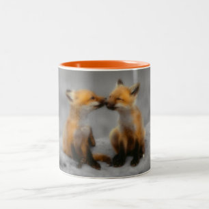 Lite rävkärlek Två-Tonad mugg