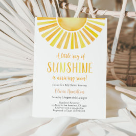 Lite Ray från Sunshine Baby Shower Inbjudningar