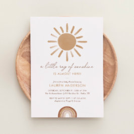 Lite Ray från Sunshine Boho Baby Shower Inbjudningar