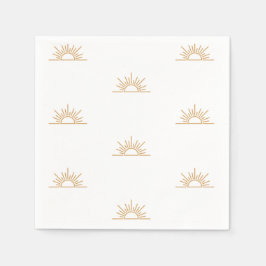 Lite Ray från Sunshine Boho Baby Shower Pappersservett