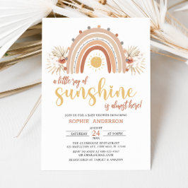 Lite Ray från Sunshine Boho Rainbow Shower Inbjudningar