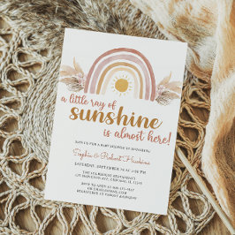 Lite Ray från Sunshine Boho Rainbow Shower Inbjudningar