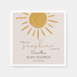 Lite Ray från Sunshine Boho Sol Baby Shower Pappersservett
