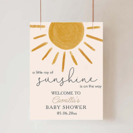 Lite Ray från Sunshine Boho Sol Baby Shower Poster