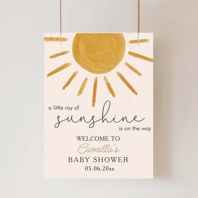 Lite Ray från Sunshine Boho Sol Baby Shower Poster (Skapare uppladdad)