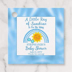 Lite Ray från Sunshine Boy Baby Shower Gåvor Etiketter
