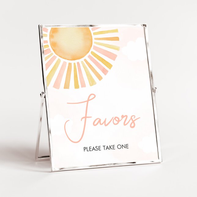 Lite Ray of Sunshine Baby Shower Favors. Poster (You Are My Sunshine Baby Shower Favors Sign)