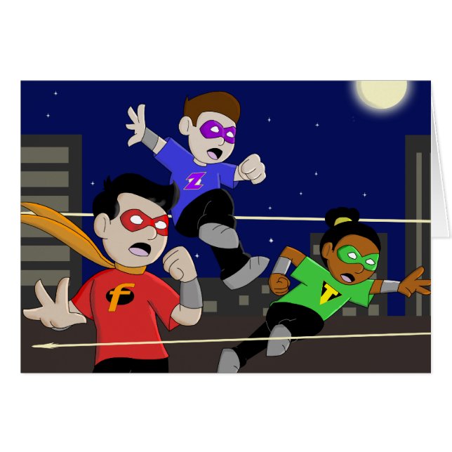 Lite regnbågetecknader: Ändra den tomma världen Hälsningskort (Framsidan Horizontal)