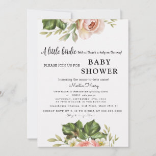 Lite Ro är på väg! Baby Shower Inbjudan