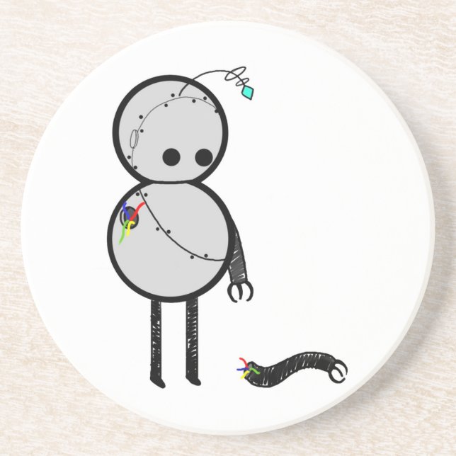 Lite robot med den brutna armen underlägg (Framsidan)