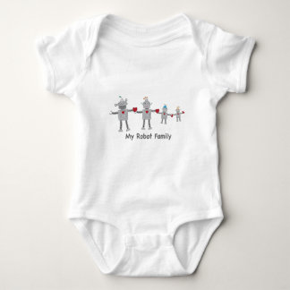 Lite robotfamilj tee shirt