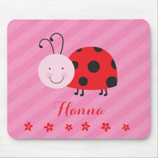 Lite röd nyckelpigapersonlig Mousepad Musmatta