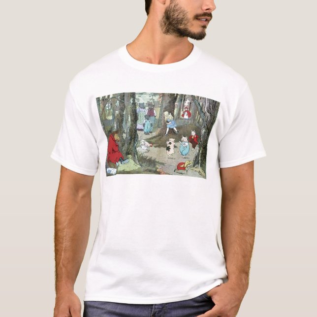 Lite röd ridninghuva: Avsluta sidor Tee Shirt (Framsida)