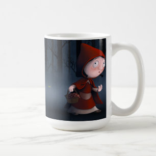 Lite röd ridninghuva kaffemugg