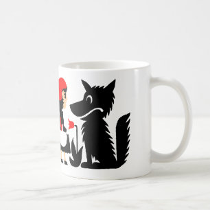 Lite röd ridninghuva kaffemugg