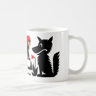 Lite röd ridninghuva kaffemugg