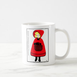 Lite röd ridninghuva kaffemugg