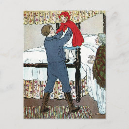 Lite röd ridninghuva: Lite röd kassaskåp Vykort