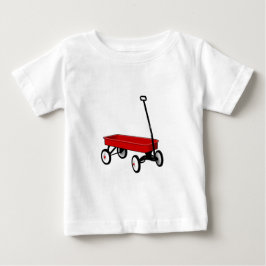 Lite röd vagn tee shirt
