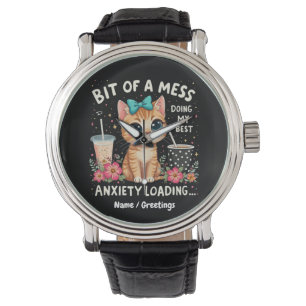 Lite rörigt, gör mitt bästa ångest laddar  armbandsur